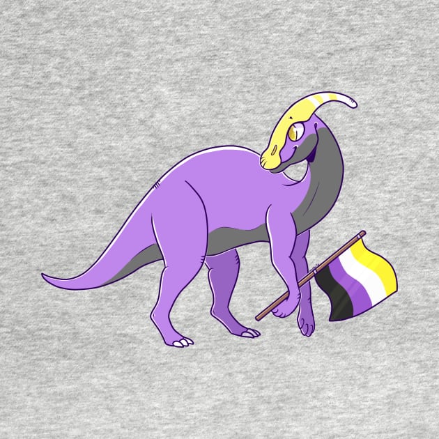 Nonbinary Parasaurolophus by Maskarie